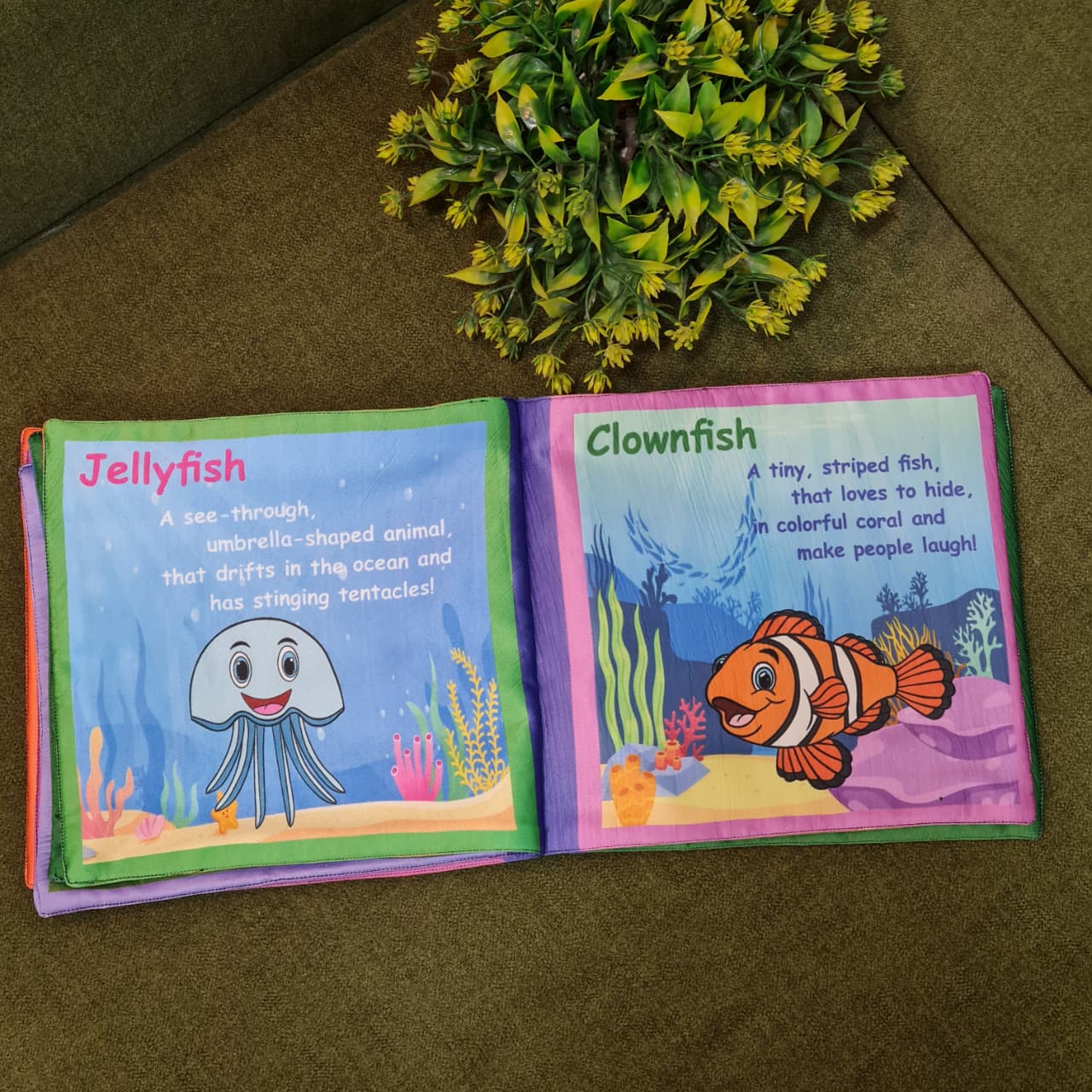 Introduce your little one to a world of fun learning with this colorful Learning toy for kids . Designed to be soft, safe, and interactive, this cloth book helps children learn new concepts while enjoying playtime.